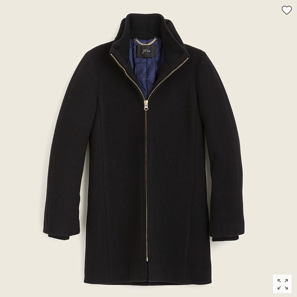 Jcrew Lodge coat in Italian stadium-cloth wool
